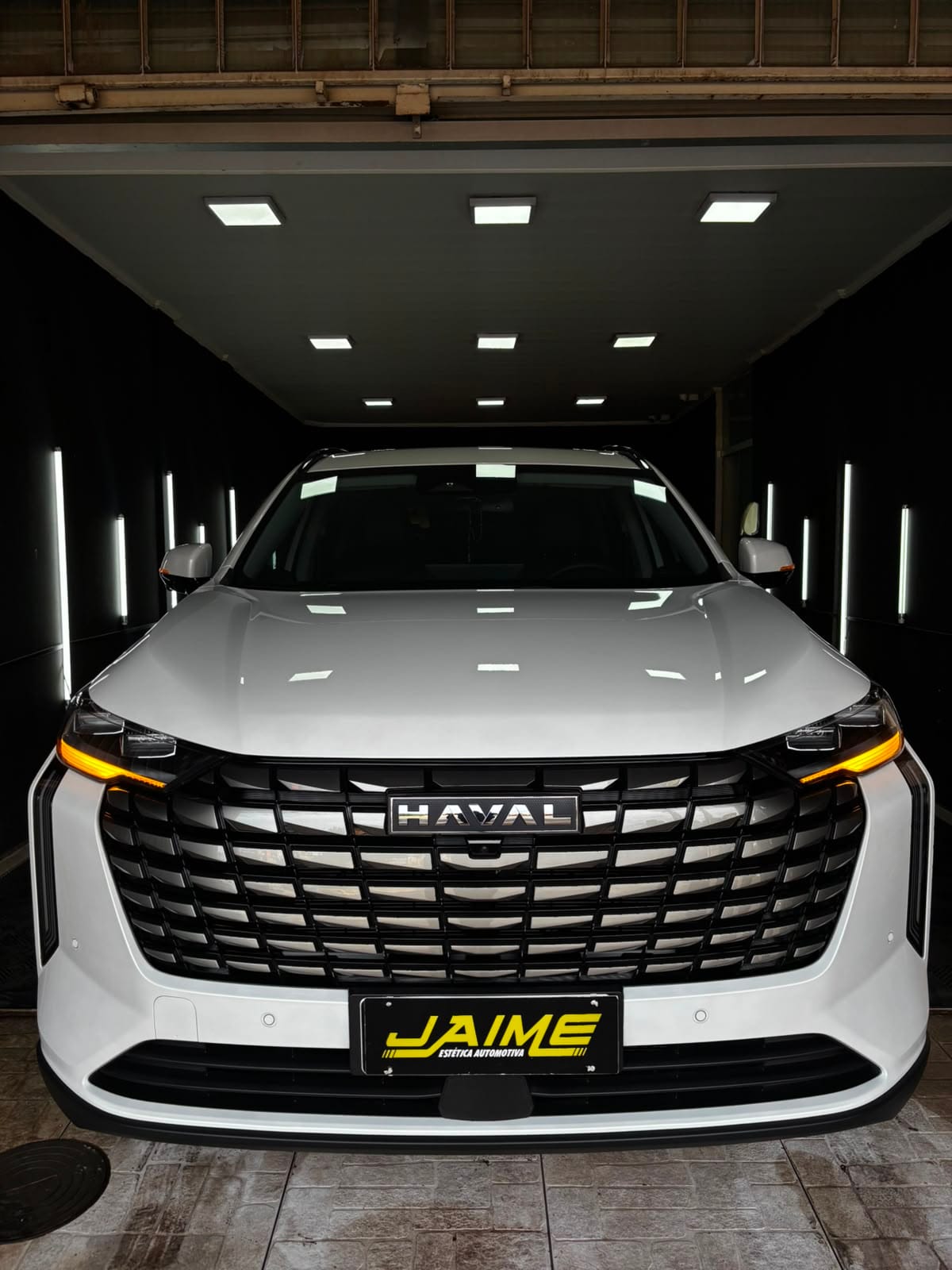 Haval H6 branco detalhado